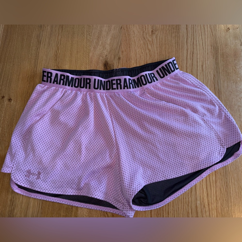 Under Armour purple athletic shorts
